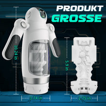 Laden Sie das Bild in den Galerie-Viewer, Doppelter Handgriff 13 Frequenz Vibration 7 Frequenz Einziehbare Masturbation Cups