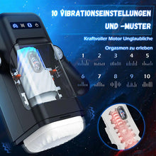 Laden Sie das Bild in den Galerie-Viewer, 10 Stoßen Automatische Vagina Vibration Masturbation Tasse, 10 Vibrationsmodi, steigern Sie Ihre Libido bis an die Grenze, 42° Wärme, erleben Sie die echte vaginale Temperatur