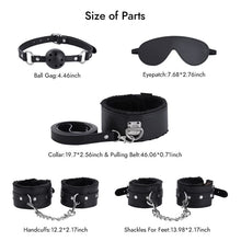 Laden Sie das Bild in den Galerie-Viewer, BDSM 11PCS - 11-teiliges Leder-Fesselset