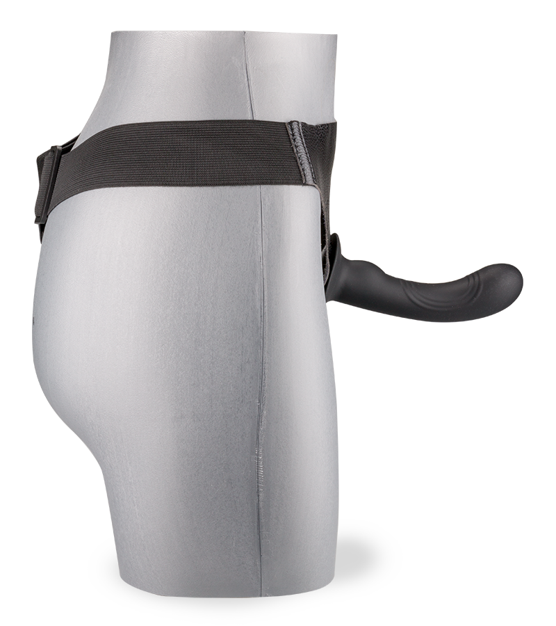 15 cm langer Silikon-Strapon mit gebogener Spitze