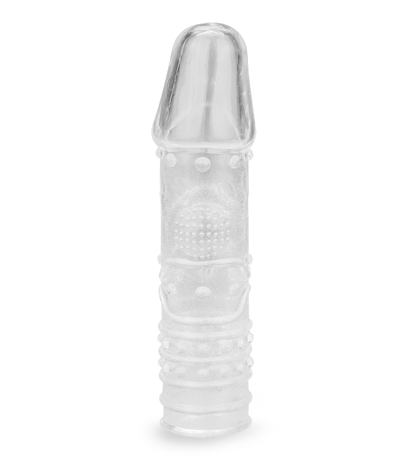 16 cm langes Penissleeve mit Massageeffekt in L-Größe