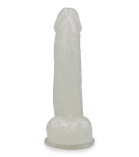 Laden Sie das Bild in den Galerie-Viewer, 19 cm langer phosphoreszierender Saugnapf-Dildo Lumino