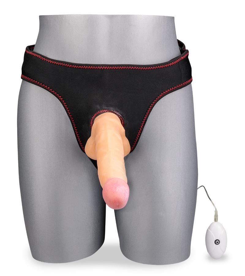 20 cm langer Strapon-Vibrator mit 10 Modi