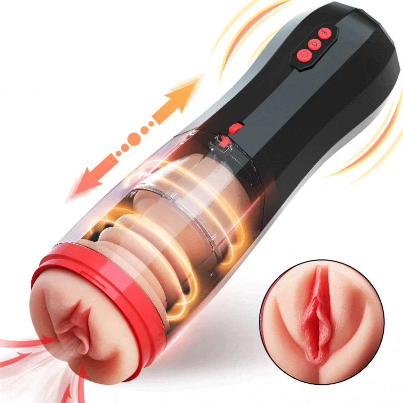 CLIMBER 4 IN 1 Erektion Cup Masturbator 5 Stoßen + 5 Saugen 10 Vibrie