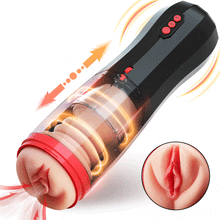 Laden Sie das Bild in den Galerie-Viewer, CLIMBER 4 IN 1 Erektion Cup Masturbator 5 Stoßen + 5 Saugen 10 Vibrie