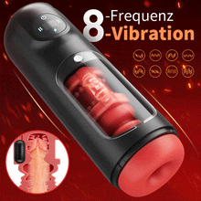Laden Sie das Bild in den Galerie-Viewer, 8 schiebende 8 vibrierende 3D-Kanal-Männermasturbator