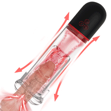 Laden Sie das Bild in den Galerie-Viewer, 2 IN1 9 Vibration 3 Saugmodi Penispumpe S-HANDE