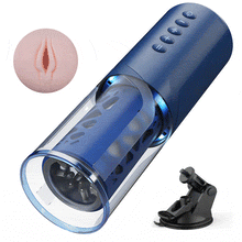 Laden Sie das Bild in den Galerie-Viewer, Bluesea 6 Bi-Directional Thrusting Rotation Masturbator mit Suction Base