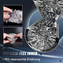 Laden Sie das Bild in den Galerie-Viewer, Bluesea 6 Bi-Directional Thrusting Rotation Masturbator mit Suction Base