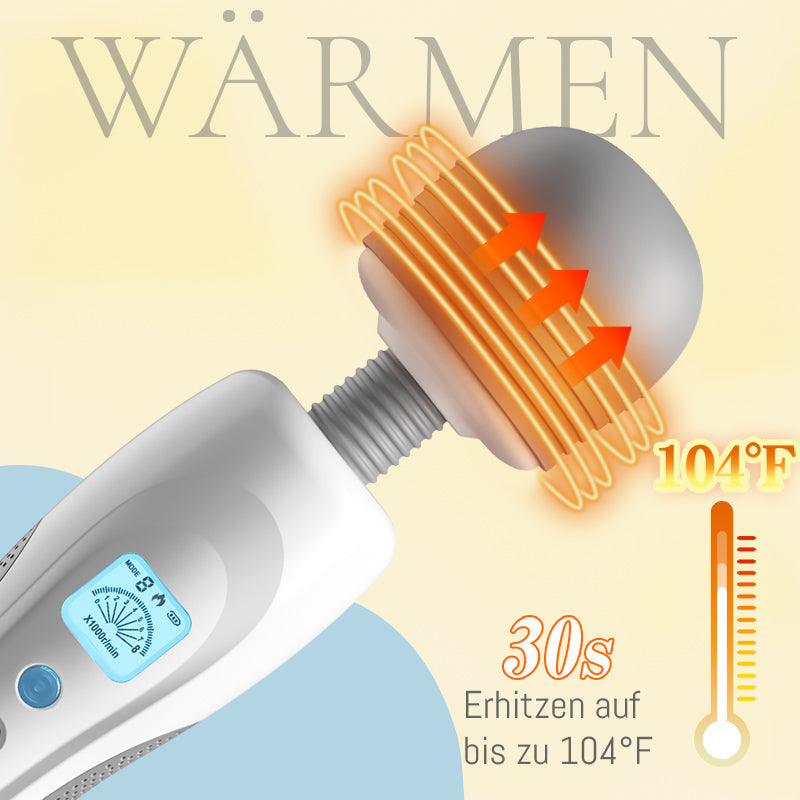 Tragbarer Zauberstab Leichtgewicht mit 8 Vibrationen 9 Geschwindigkeiten Biegsames Massagegerät