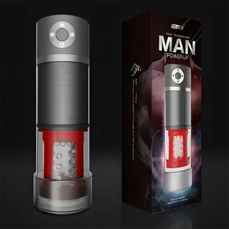 5 Rotierende + 5 Saugen 2-in-1 Masturbation Cup Penis Pumpe