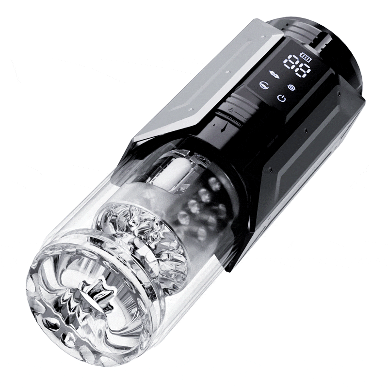 100% Wasserdicht 4 IN 1 Automatischer Masturbator für Männer, Die realistische Zunge dreht sich um 360°, um jeden empfindlichen Punkt der Eichel zu lecken und zu necken.