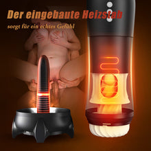Laden Sie das Bild in den Galerie-Viewer, Rocket Cup Masturabtor 3 Rotierend 5 Vibrierend Dehnbar &amp; Heizen