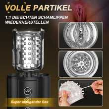 Laden Sie das Bild in den Galerie-Viewer, Telescope 5 Stoßen 10 Vibrieren 5 Saugen 3 IN 1 Masturbator für Männer
