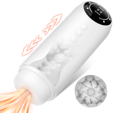 Laden Sie das Bild in den Galerie-Viewer, 4 Thrusting 4 Suction 10 Vibration Heating Function Masturbator Cup