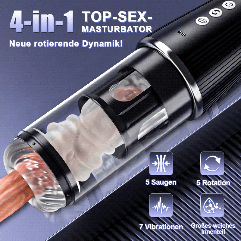 5 Rotierend 5 Lutschend 7 Vibrierend Masturbation & Training 2 IN 1