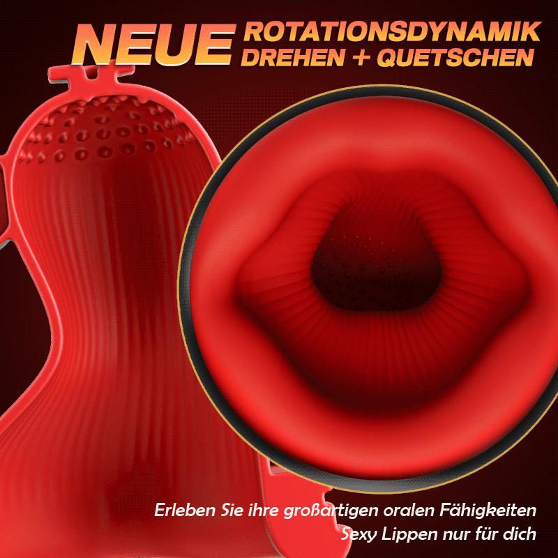 3-in-1 Glans Massage Master Trainer 3 Rotation, 5 Saugen, 10 Vibration Ultra Simulation D