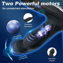 Laden Sie das Bild in den Galerie-Viewer, Asura App-gesteuertes Wackel- und Klopf-Prostatamassagegerät mit zwei Penisringen