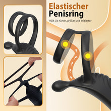 Laden Sie das Bild in den Galerie-Viewer, Cyclone - Prostata-Massagegerät mit Doppelringen für ein verbessertes Erektionser