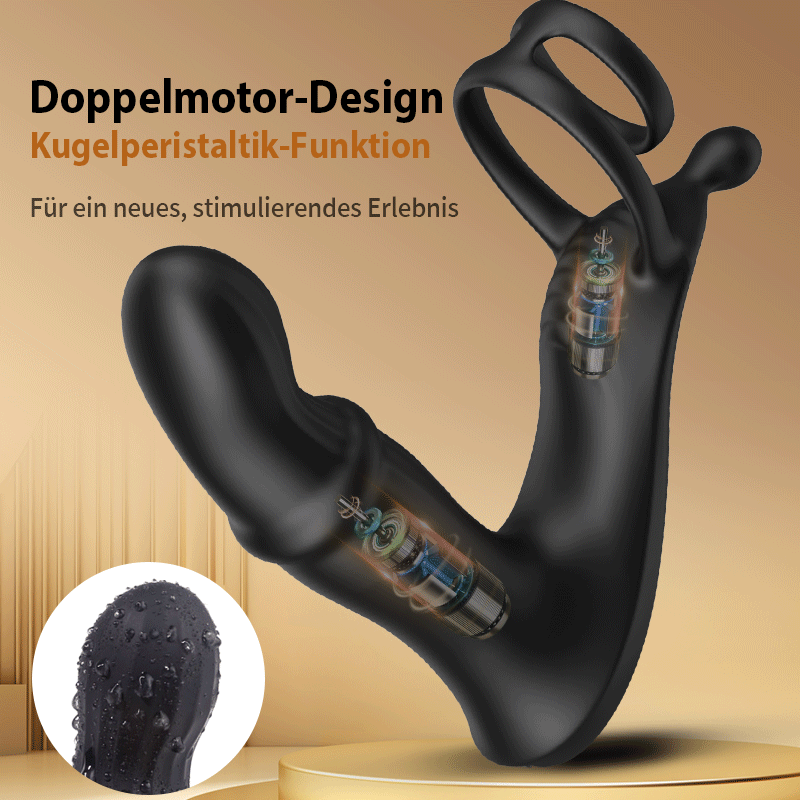 Cyclone - Prostata-Massagegerät mit Doppelringen für ein verbessertes Erektionser