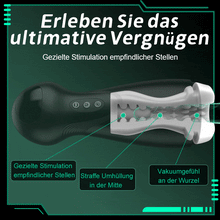 Laden Sie das Bild in den Galerie-Viewer, Evolution-8 Sucking 10 Vibrating One Touch Orgasm Digital Vacuum Masturbator