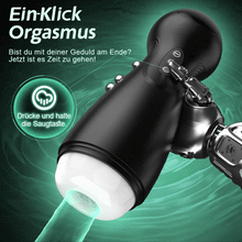 Laden Sie das Bild in den Galerie-Viewer, Evolution-8 Sucking 10 Vibrating One Touch Orgasm Digital Vacuum Masturbator