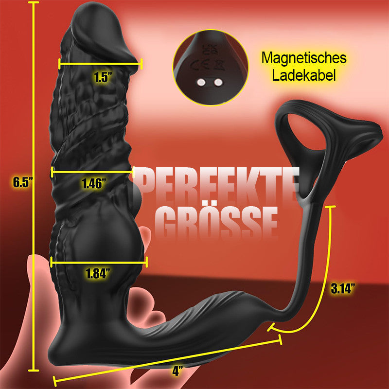 Upgrade des schnell stoßenden 6-in-1-Prostatamassagegeräts mit Fernbedienung und APP