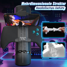 Laden Sie das Bild in den Galerie-Viewer, Turbo - Seekheart 10-Modus Explosiver Stoß-Stroker – Immersives Gamepad-Design mit Handyhalter