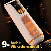 Laden Sie das Bild in den Galerie-Viewer, Vulcan - Pulse 9 Stoß- und Vibrationsmasturbatorbecher