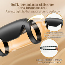Laden Sie das Bild in den Galerie-Viewer, Triple Ring 10 Vibration Couples Use Silicone Material Vibrating Cock Ring