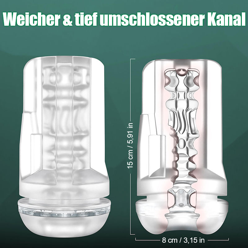 10 Saug- & 10 Vibrations-Vakuum-Penis-Pumpe Vergrößerungspumpe männlicher Masturbator