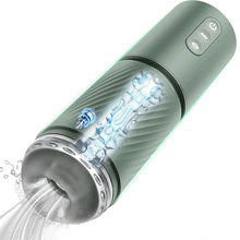 Laden Sie das Bild in den Galerie-Viewer, 10 Saug- &amp; 10 Vibrations-Vakuum-Penis-Pumpe Vergrößerungspumpe männlicher Masturbator