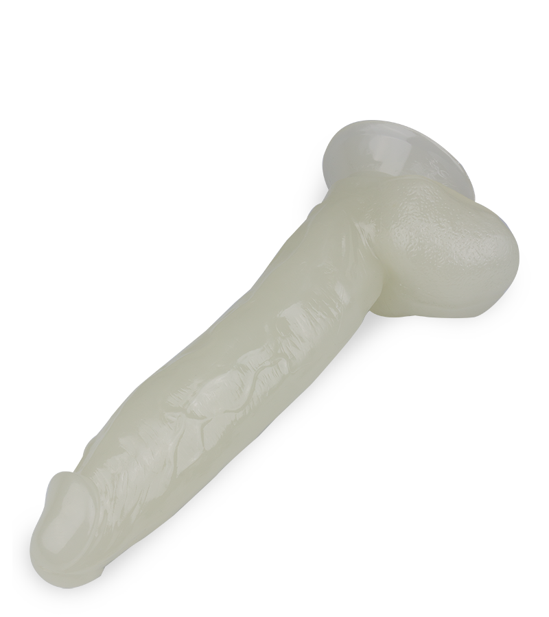 26 cm langer phosphoreszierender Saugnapf-Dildo Lumino