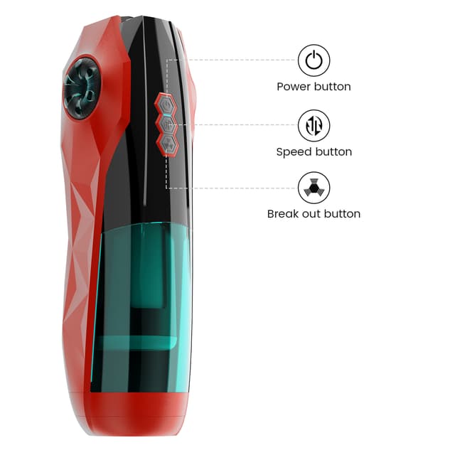 Red Racer - 10 Rotating Thrust Masturbator