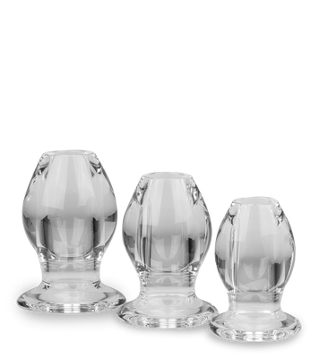3 hohle Buttplugs im Set Quory