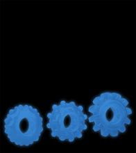 Laden Sie das Bild in den Galerie-Viewer, 3 phosphoreszierende Cockringe Lumino