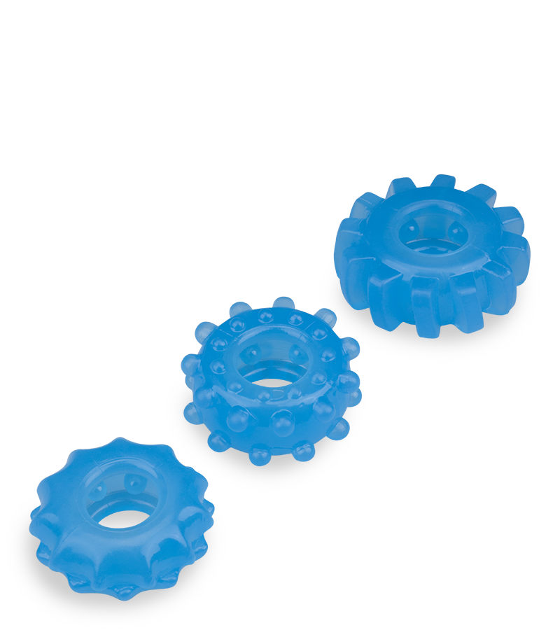 3 phosphoreszierende Cockringe Lumino