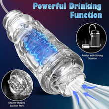 Laden Sie das Bild in den Galerie-Viewer, Automatischer Penispumpen Masturbatoren mit 10 Vibrationsmodi und Saugmodi