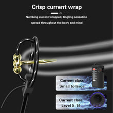 Laden Sie das Bild in den Galerie-Viewer, Elektro Shock Einstellbar Silikon Penisring Eichelring mit Kugel Elektrische Stimulation