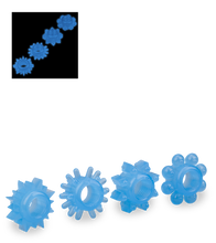 Laden Sie das Bild in den Galerie-Viewer, 4 phosphoreszierende Cockringe Lumino