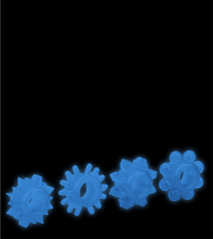 Laden Sie das Bild in den Galerie-Viewer, 4 phosphoreszierende Cockringe Lumino