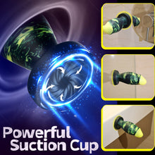 Laden Sie das Bild in den Galerie-Viewer, Unique Hybrid Design Vibrating Anal Dildo With Suction Cup