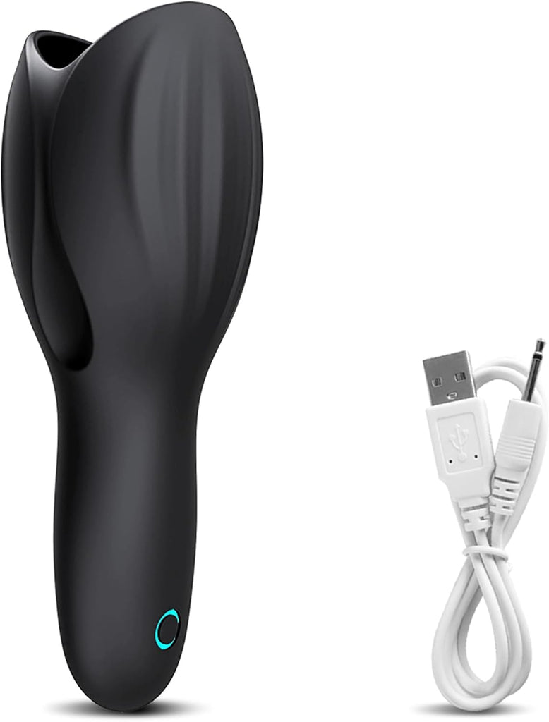 Elektrisches Masturbations-Sexspielzeug für Männer mit 10 Vibrationsmodi + eingebauten erhöhten Pellets, tragbares Sexspielzeug für Männertrainer, Penismasturbator für Männer