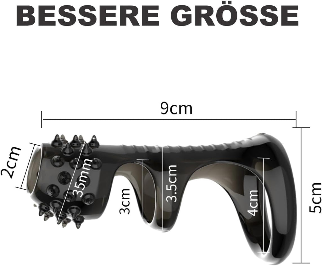 Cockring Sex Spielzeug für die Männer - Penisring & Hodenring für den Mann - Perfekte Passform, Dehnbare Cockringe für härtere Erektionen, Penis Ring Erotik Sex Spielzeug für Paare Extrem, schwarz