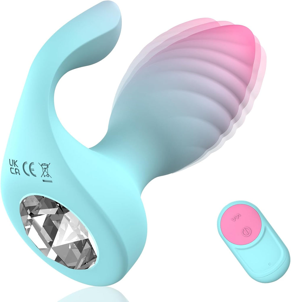 Analplug für Frauen mit Vibration Anal Plug Vibrator, Analvibratoren für Mann Butt Plug Sexspielzeug für Paare mit 10 Vibration Prostata Stimulation Männer Sex Spielzeug für die Männer Buttplug