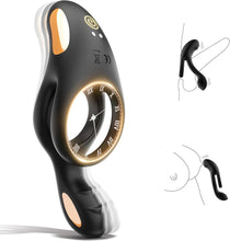 Laden Sie das Bild in den Galerie-Viewer, Penisring Vibrator Spielzeug für die Paare Klitoris, Penis Ring Erotisches Sex Spielzeug für Paare Extrem Sex 10 Vibrationsmodi, Penisringe Sex Spielzeug für die Männer Solo Dual Cockring Massagegerät