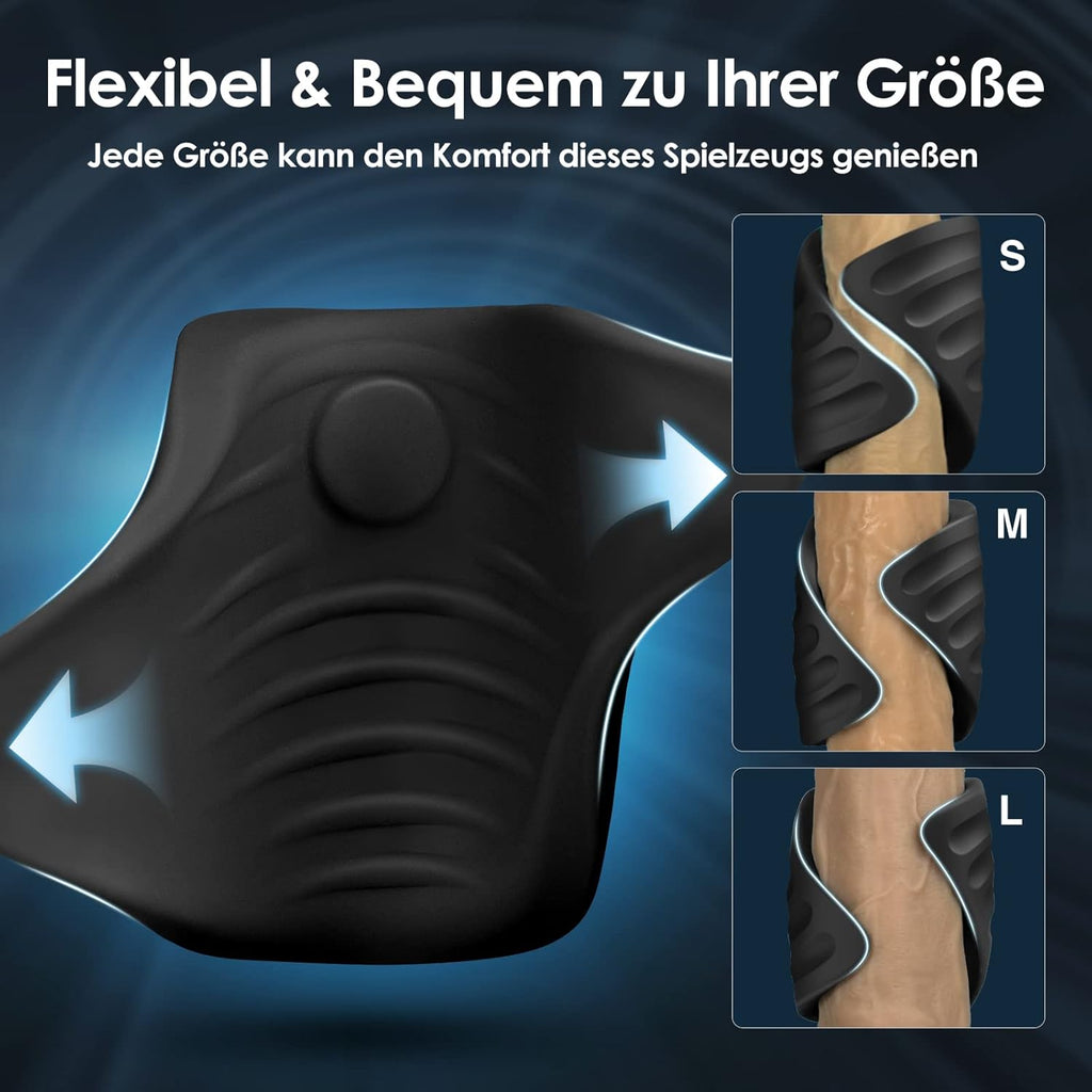 Elektrischer Masturbator Penistrainer Vibrator App Steuerung Masturbieren Männer mit 9 Vibrationsmodi, 2in1 Sexspielzeug Eichel Stimulator Masturbatoren Mann Sex Spielzeug für Männer die Paare Solo