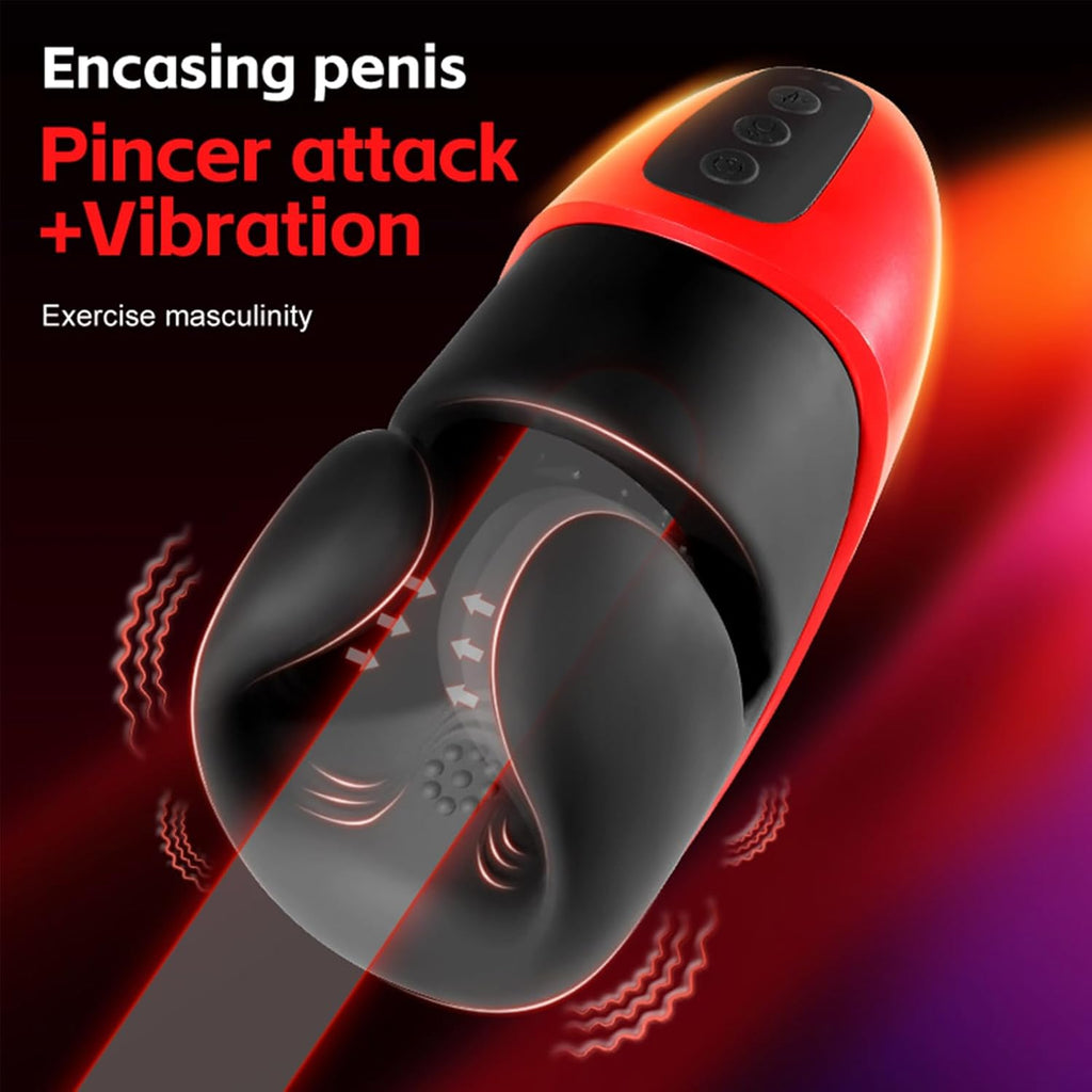 Elektrischer Masturbationsbecher, 10-Frequenz-Clip-Vibration, 10-Frequenz-Kopf Vibration, magnetische Aufladung, Eichelvibrator, Penis-Masturbator, Penistrainer, Sexspielzeug für Männer