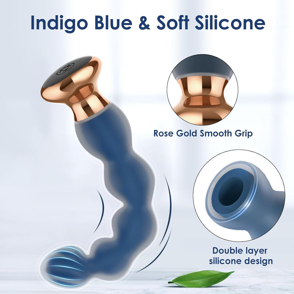 Analvibratoren Anfänger Analplug# für Männer und Frauen, Silikon Analkugeln Butt plug mit 10 Vibrationmodi Fernbedienung Sexspielzeug Prostate Stimulation Massager für Parre Extrem Sex