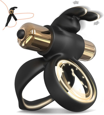3 in1 Penisring Vibrator - Dual Penis Ring mit 10 Vibrationsmodi Erotik Sex Spielzeug für Paare Penis Massagegerät für Langwährende Erektion Cockring Masturbator Spielzeug für die Männer Extrem